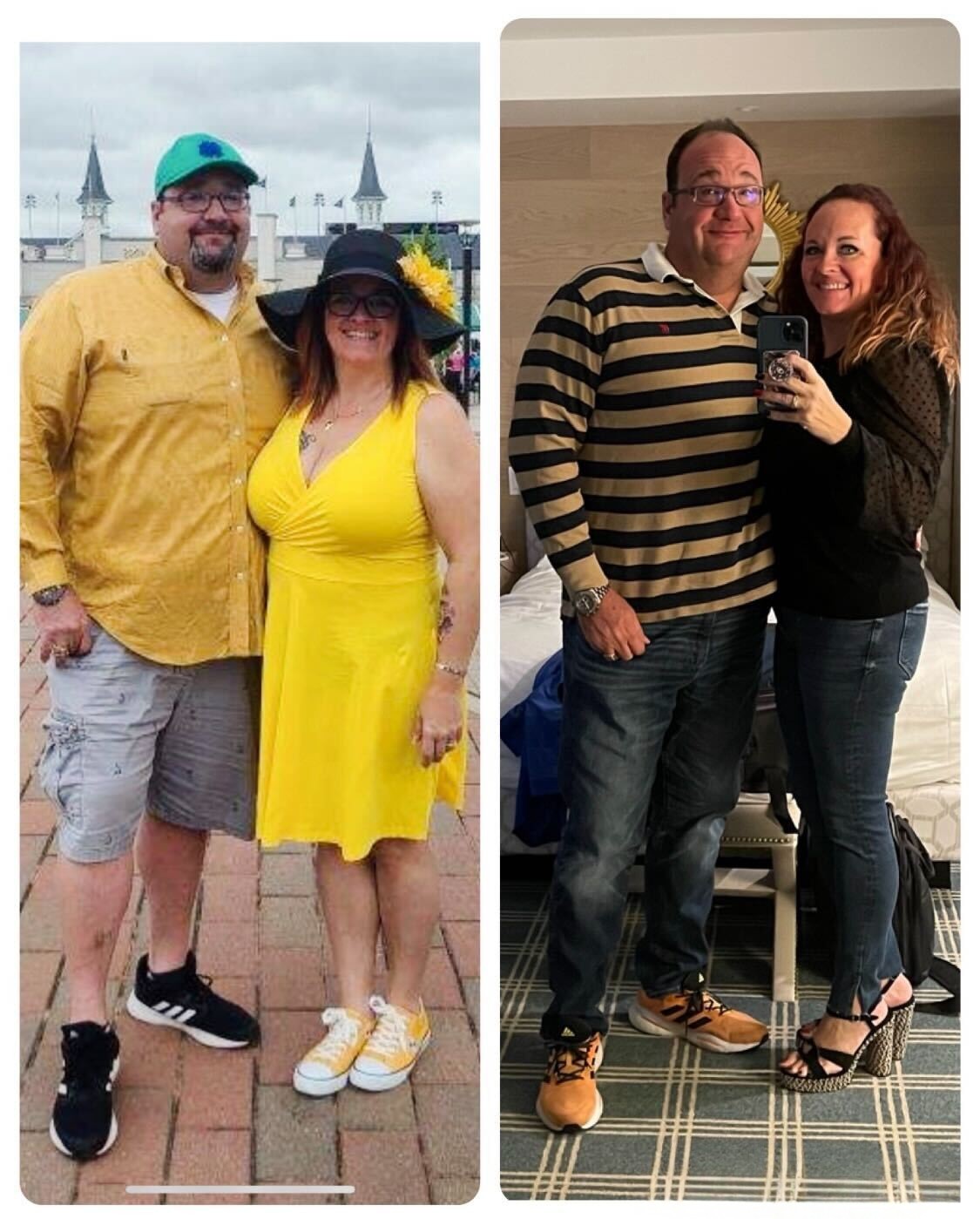 Before and after transformation