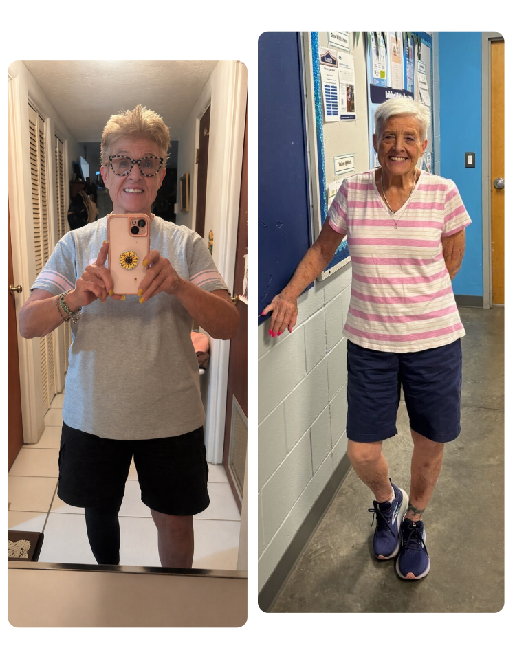 Before and after transformation